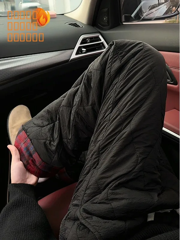 Thiened Plaid Patchwork Winter Cotton Pants for Men Warm Northeast Cold Proof Straight Leg Long Trousers Youth Faion
Thiened Plaid Patchwork Winter Cotton Pants for Men Warm Northeast Cold Proof Straight Leg Long Trousers Youth Faion