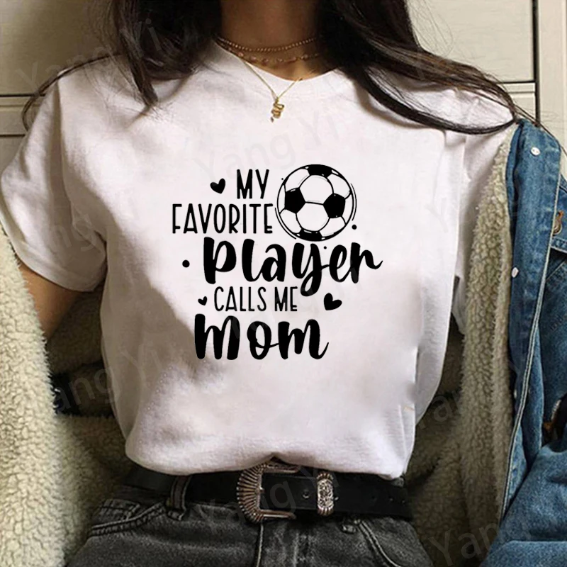 Football Elements Print T-shirts for Women Men Summer Tee MY FAVORITE Player CALLS ME Mom Pattern Shirt Harajuku Casual Tops
Football Elements Print T-shirts for Women Men Summer Tee MY FAVORITE Player CALLS ME Mom Pattern Shirt Harajuku Casual Tops