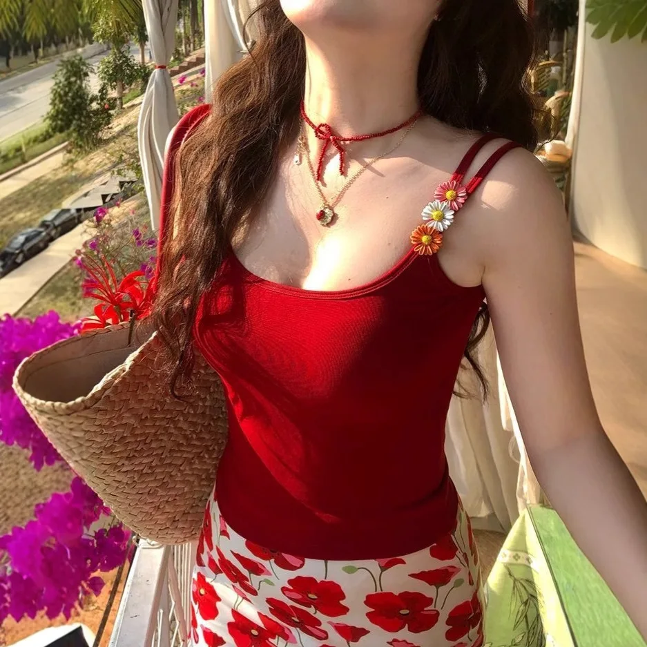 Dopamine Outfit Suit with Padded Camisole Women's Summer High Waist Printed Skirt and Hip Skirt Two-piece Set
Dopamine Outfit Suit with Padded Camisole Women's Summer High Waist Printed Skirt and Hip Skirt Two-piece Set