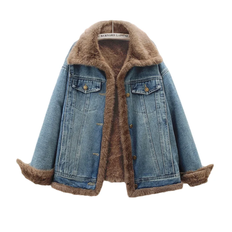 Синяя, черная корейская женская свободная короткая ковбойская верхняя одежда, осень-зима, женская толстая теплая джинсовая куртка с подкладкой из искусственной овечьей шерсти, пальто
Синяя, черная корейская женская свободная короткая ковбойская верхняя одежда, осень-зима, женская толстая теплая джинсовая куртка с подкладкой из искусственной овечьей шерсти, пальто