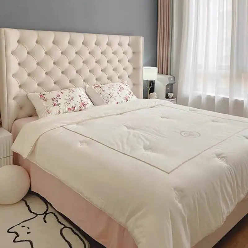 Minimalist Beige Double Bed Design Decoration Japanese Wooden Double Bed Frame King Size White Cama Matrimonial Furniture Home
Minimalist Beige Double Bed Design Decoration Japanese Wooden Double Bed Frame King Size White Cama Matrimonial Furniture Home