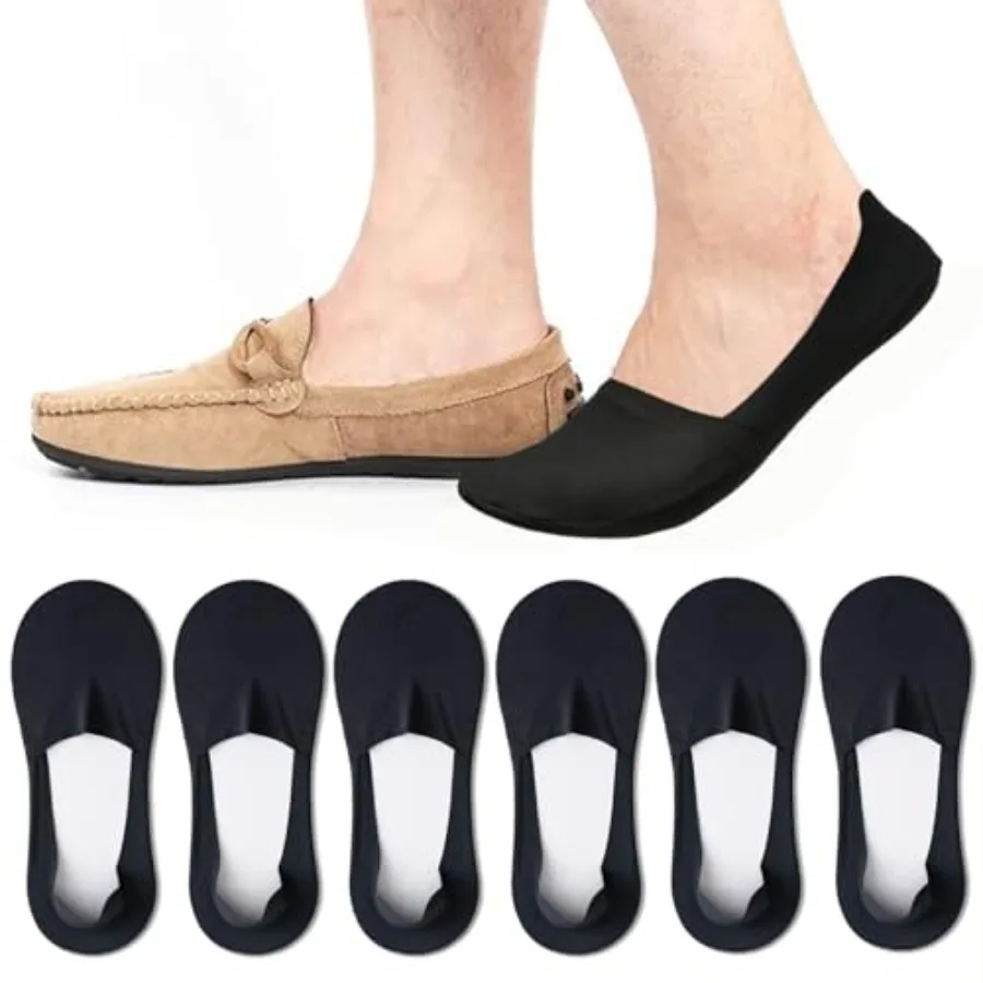 Caudblor Men Thin No Show Socks for Loafer, Invisible Low Cut Liners No See Non Slip Sock 6 Pairs
Caudblor Men Thin No Show Socks for Loafer, Invisible Low Cut Liners No See Non Slip Sock 6 Pairs