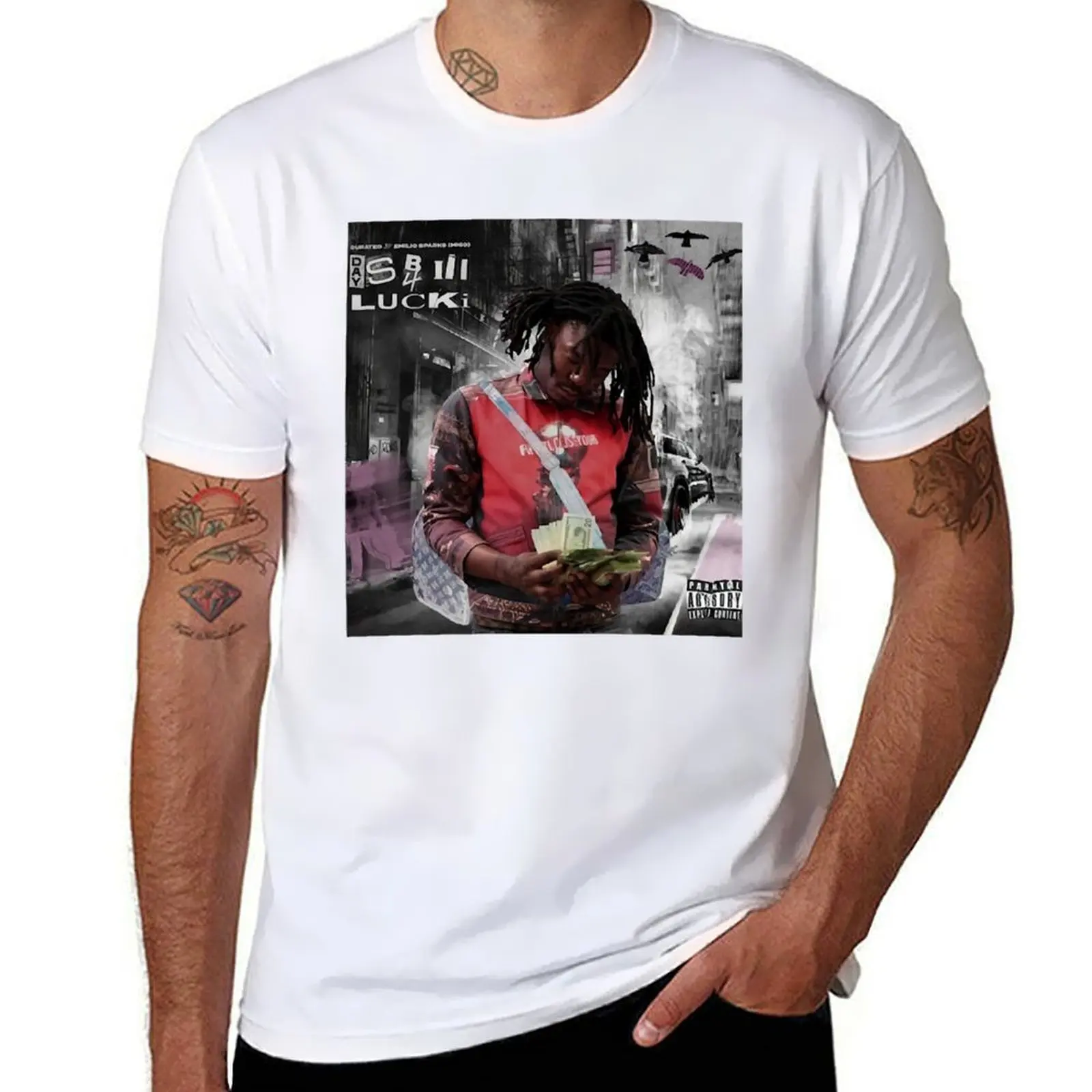 Lucki Money T-Shirt men t shirt cotton 100% t shirts for man pack white T-Shirt
Lucki Money T-Shirt men t shirt cotton 100% t shirts for man pack white T-Shirt