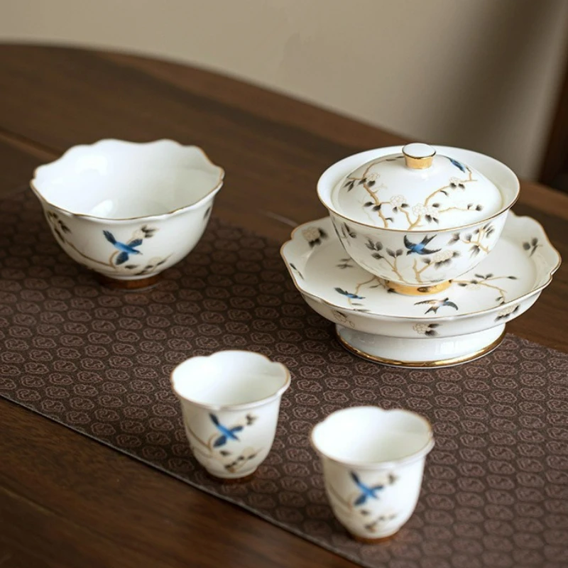 Creative Sheep Fat Jade White Porcelain Kung Fu Tea Set Handmade Tea Bowl Chinese Household Master Teacup Teaware Accessories
Creative Sheep Fat Jade White Porcelain Kung Fu Tea Set Handmade Tea Bowl Chinese Household Master Teacup Teaware Accessories