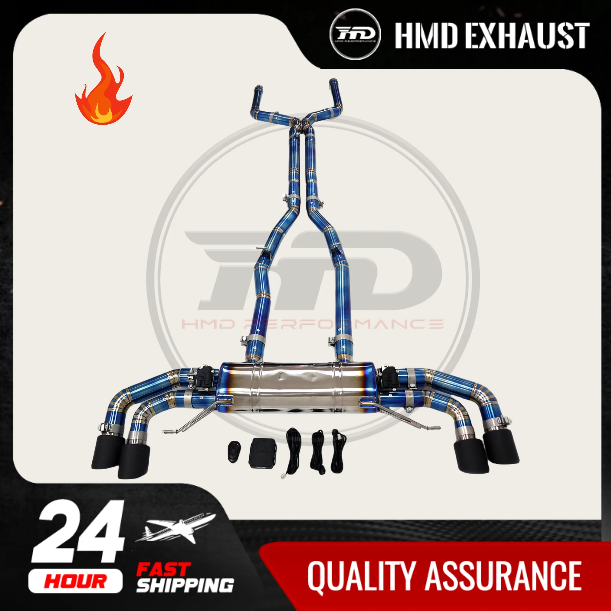 HMD Hot Sales Titanium Alloy High Performance Catback for BMW X5M X6M F95 F96 4.4T 2020+ Exhaust System Muffler With Valve
HMD Hot Sales Titanium Alloy High Performance Catback for BMW X5M X6M F95 F96 4.4T 2020+ Exhaust System Muffler With Valve