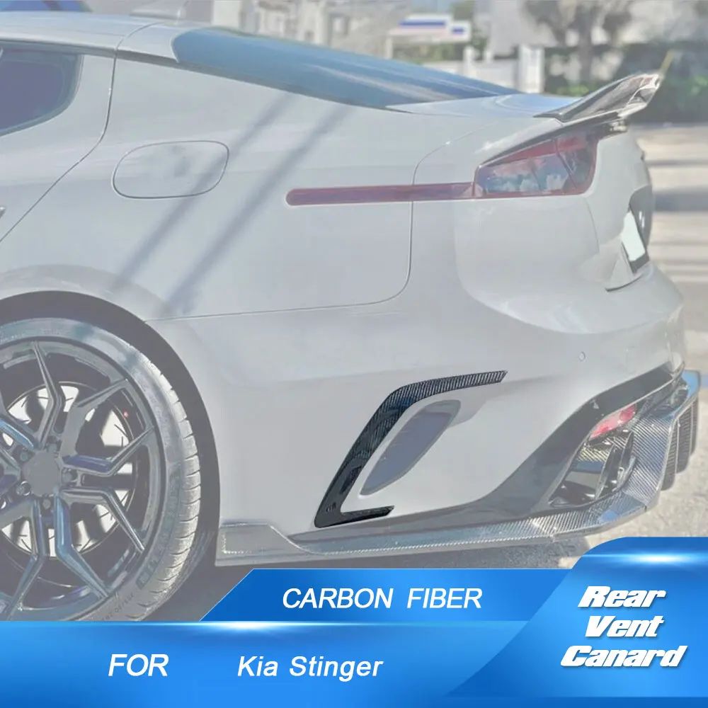 Car Rear Canards for Kia Stinger 2018-2021 Real Carbon Fiber Rear Bumper Side Trim Vent Fender Splitter Car Canard Fins
Car Rear Canards for Kia Stinger 2018-2021 Real Carbon Fiber Rear Bumper Side Trim Vent Fender Splitter Car Canard Fins