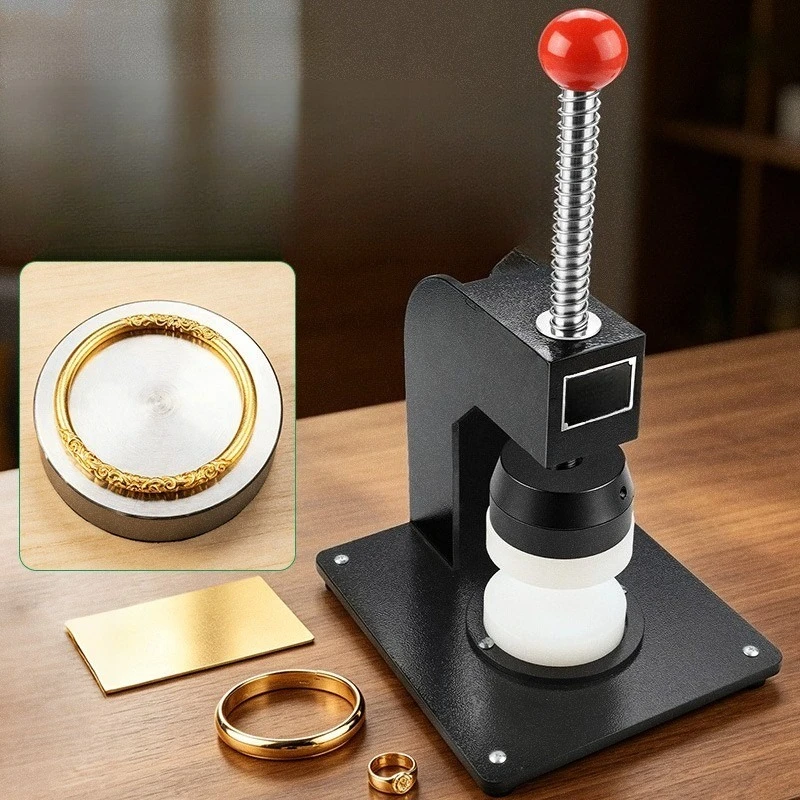 Mini Manual Jewelry Flattening Press for Ring Bangle Shaping Repair - Portable Durable Hammer Plate for Gold Silver Bars
Mini Manual Jewelry Flattening Press for Ring Bangle Shaping Repair - Portable Durable Hammer Plate for Gold Silver Bars