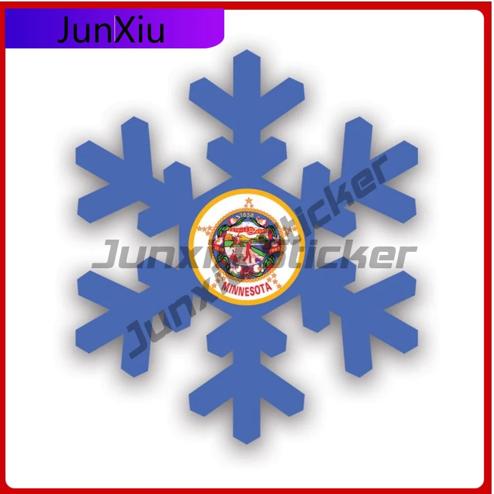Minnesota Snowflake Sticker Fade Resistant Waterproof Classic For Car Window Car Body Bumper Removable Easy To Remove Decoration
Minnesota Snowflake Sticker Fade Resistant Waterproof Classic For Car Window Car Body Bumper Removable Easy To Remove Decoration