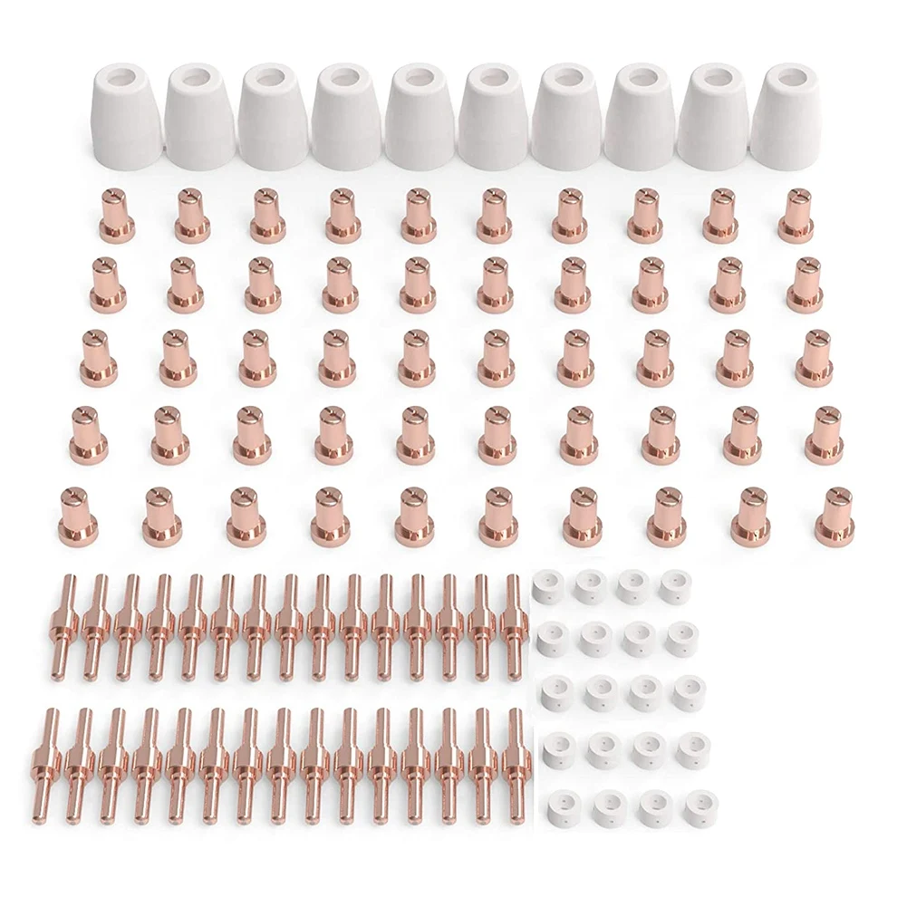 110 Pcs Plasma Cutting Consumables Fit Cut 40 50 with Plasma Cutter Torch PT31 LG40
110 Pcs Plasma Cutting Consumables Fit Cut 40 50 with Plasma Cutter Torch PT31 LG40