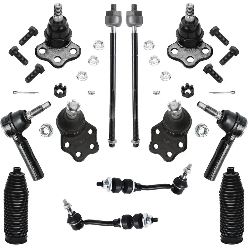 Suspension Kit for 00-04 Dakota, 00-03 Durango, 12pc with 4 Tie Rod Ends, 2 Sway Bars, 4 Ball Joints, and 2 Boots
Suspension Kit for 00-04 Dakota, 00-03 Durango, 12pc with 4 Tie Rod Ends, 2 Sway Bars, 4 Ball Joints, and 2 Boots