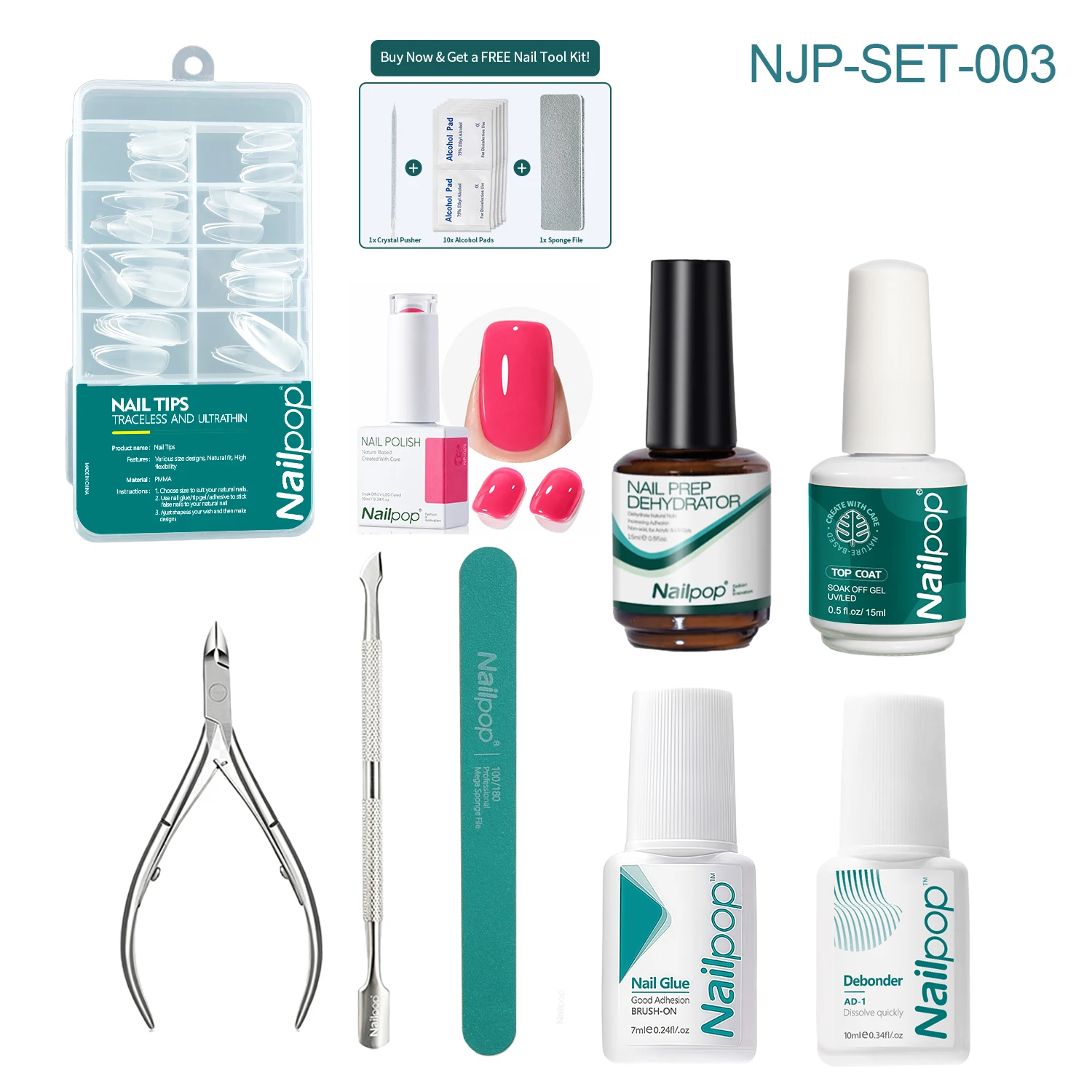 Nailpop Fake Nail Press On Nails Kit File Manicure Tools For Home Salon DIY Prep Dehydrator Top Coat Nail Tips Nail Manicure
Nailpop Fake Nail Press On Nails Kit File Manicure Tools For Home Salon DIY Prep Dehydrator Top Coat Nail Tips Nail Manicure
