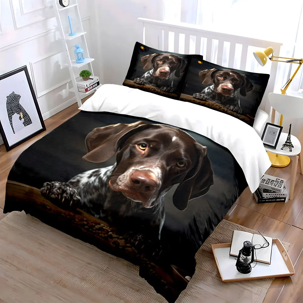 Dog staring at scattered food on table Bedding Set for Kids Luxury Gift 3pcs Digital Print Comforter Set Soft Comfortable
Dog staring at scattered food on table Bedding Set for Kids Luxury Gift 3pcs Digital Print Comforter Set Soft Comfortable