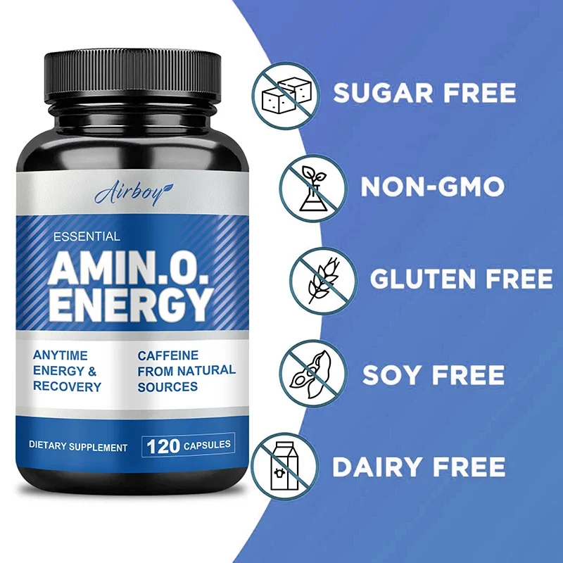 Amino Acid Capsules- Helps Increase Strength, Endurance, Protein Synthesis, Build Muscle Mass, Abs, Energy Supplement
Amino Acid Capsules- Helps Increase Strength, Endurance, Protein Synthesis, Build Muscle Mass, Abs, Energy Supplement