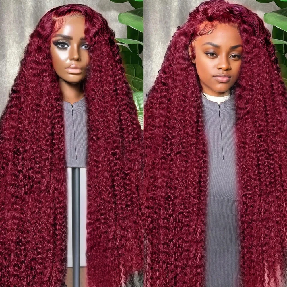 44 Inch 13x4 HD Deep Wave Lace Front Wig 99J Burgundy Colored Human Hair 200 Density 13x6 Water Curly Wave Lace Frontal Wigs
44 Inch 13x4 HD Deep Wave Lace Front Wig 99J Burgundy Colored Human Hair 200 Density 13x6 Water Curly Wave Lace Frontal Wigs
