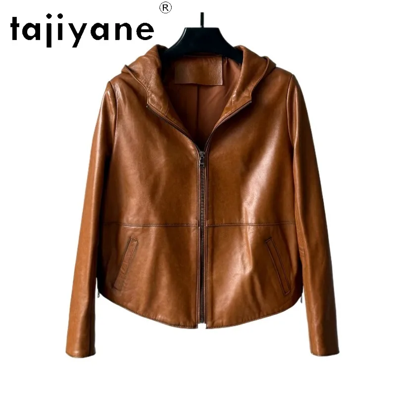 TAJIYANE Genuine Leather Jacket Women Coats Hooded Sheepskin Motorcycle Jackets for Woman Short Jackets Chic Chaquetas Slim-fit
TAJIYANE Genuine Leather Jacket Women Coats Hooded Sheepskin Motorcycle Jackets for Woman Short Jackets Chic Chaquetas Slim-fit