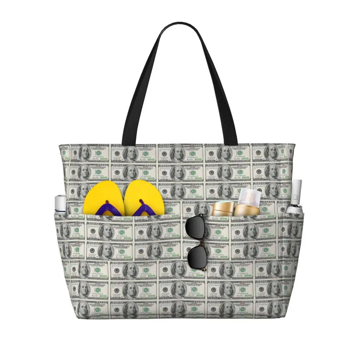 Dollar Beach Tote Bag Sport Gym Yoga Duffle Large Tote Bag Women Travel Bag Fitness bag
Dollar Beach Tote Bag Sport Gym Yoga Duffle Large Tote Bag Women Travel Bag Fitness bag