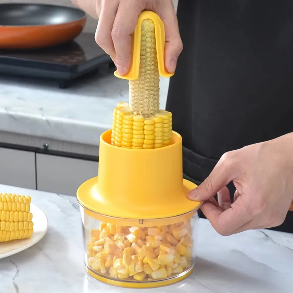 Stainless Steel 4 in 1 Corn Cob Stripper Set Rust-resistant Non-slip Hand Grip Corn Husker with Storage Box Efficient
Stainless Steel 4 in 1 Corn Cob Stripper Set Rust-resistant Non-slip Hand Grip Corn Husker with Storage Box Efficient