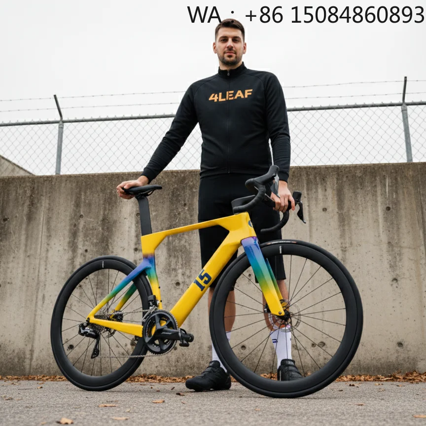 700C Aero Road Bike, Carbon Fiber Material, Racing Geometry, Internal Cable Routing Professional Disc Brake Bicycle
700C Aero Road Bike, Carbon Fiber Material, Racing Geometry, Internal Cable Routing Professional Disc Brake Bicycle