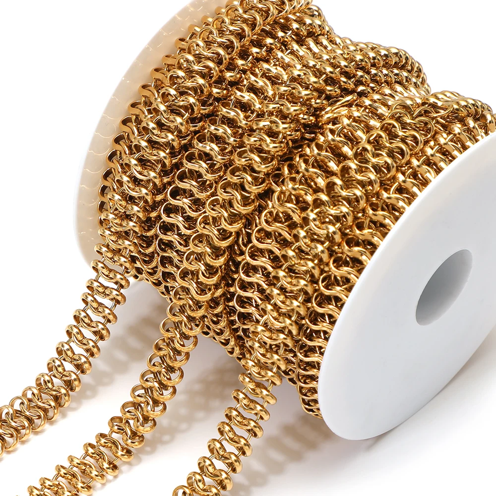1 Meter Stainless Steel Snake Bone Hip Hop Punk Necklaces Bracelets Body Chain Waist Bag Chains DIY Jewelry Findings Wholesale
1 Meter Stainless Steel Snake Bone Hip Hop Punk Necklaces Bracelets Body Chain Waist Bag Chains DIY Jewelry Findings Wholesale