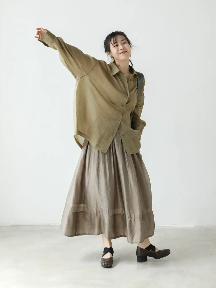 Spring Summer New Style Breathable Lightweight Women's Shirt Skirt Set Slimming Top F896 Comfortable Commute Fashion Loose Fit
Spring Summer New Style Breathable Lightweight Women's Shirt Skirt Set Slimming Top F896 Comfortable Commute Fashion Loose Fit