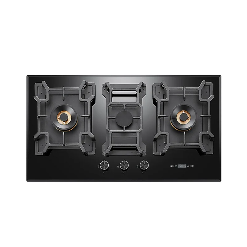 Gas Stove 900mm Three-Eye Stove Three-Burner Timing Gas Cooker High-Affinity Gas Cooktop Product
Gas Stove 900mm Three-Eye Stove Three-Burner Timing Gas Cooker High-Affinity Gas Cooktop Product