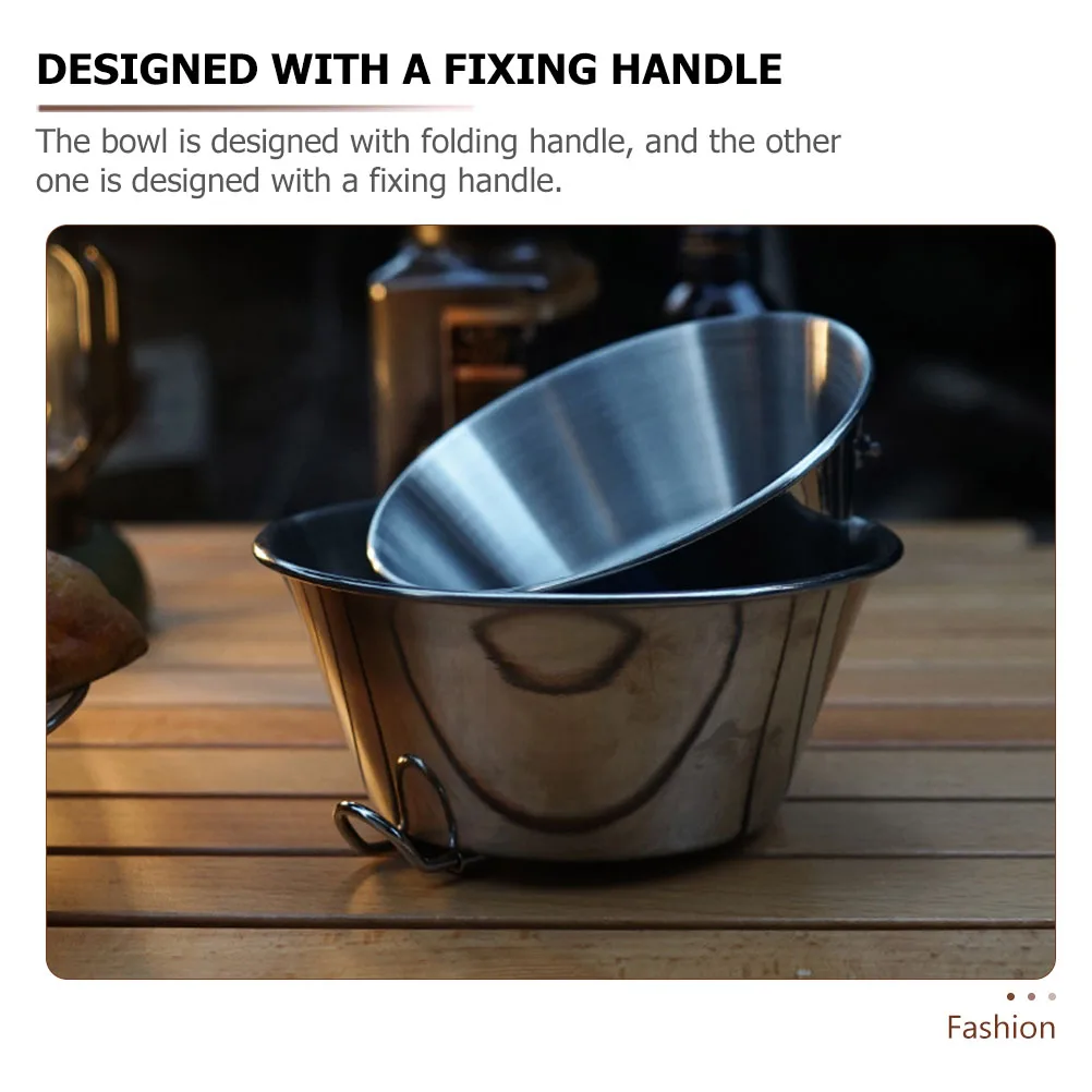 Stainless Steel Bowl with Folding Handle Durable Portable for Camping Hiking Outdoor Use Perfect Gift for Friends Family
Stainless Steel Bowl with Folding Handle Durable Portable for Camping Hiking Outdoor Use Perfect Gift for Friends Family