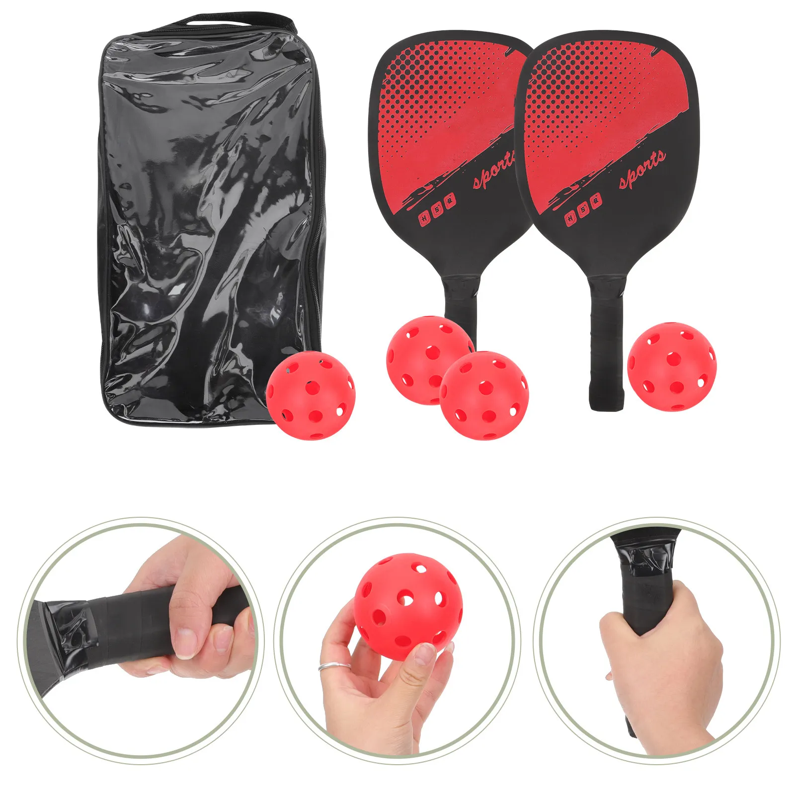 Paddle Rackets Adults Pickleball Paddles Fiberglass Lightweight and Balls
Paddle Rackets Adults Pickleball Paddles Fiberglass Lightweight and Balls