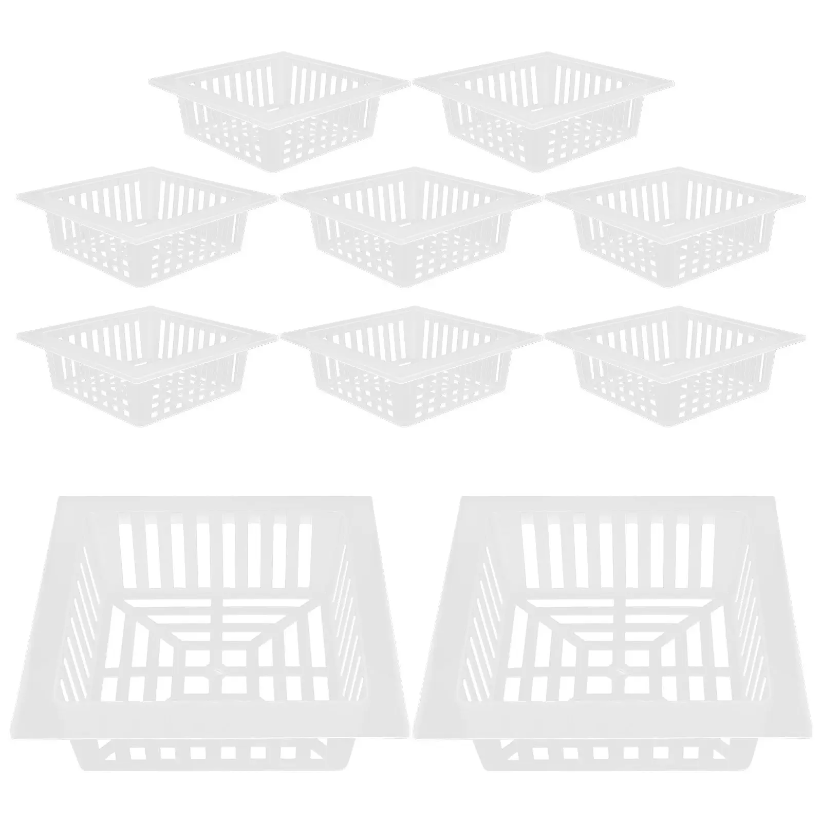 10 pcs Square Hydroponic Baskets 3.5 Inch Plastic Net Cups Drainage Holes Garden Mesh Pot Vegetable Flower Cultivation Tool Grow
10 pcs Square Hydroponic Baskets 3.5 Inch Plastic Net Cups Drainage Holes Garden Mesh Pot Vegetable Flower Cultivation Tool Grow