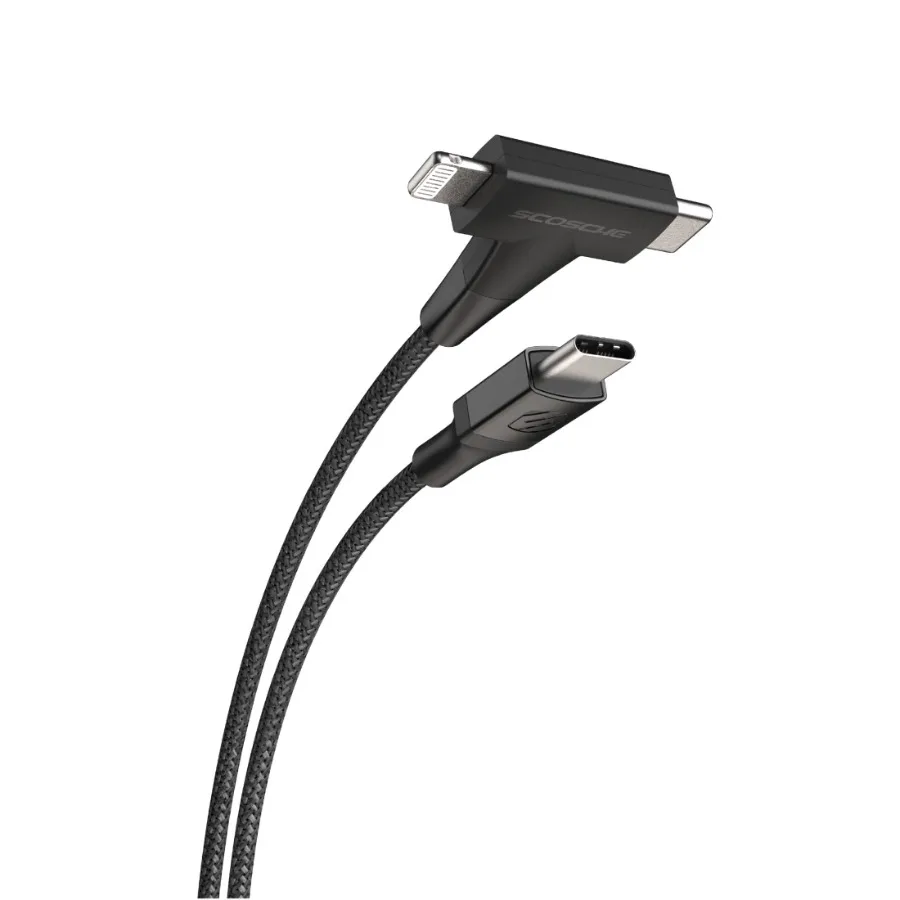 CCi4B4T-SP 2-in-1 4ft USB-C to USB-C/Lightning Multi Device Charging Cable Universal Black
CCi4B4T-SP 2-in-1 4ft USB-C to USB-C/Lightning Multi Device Charging Cable Universal Black