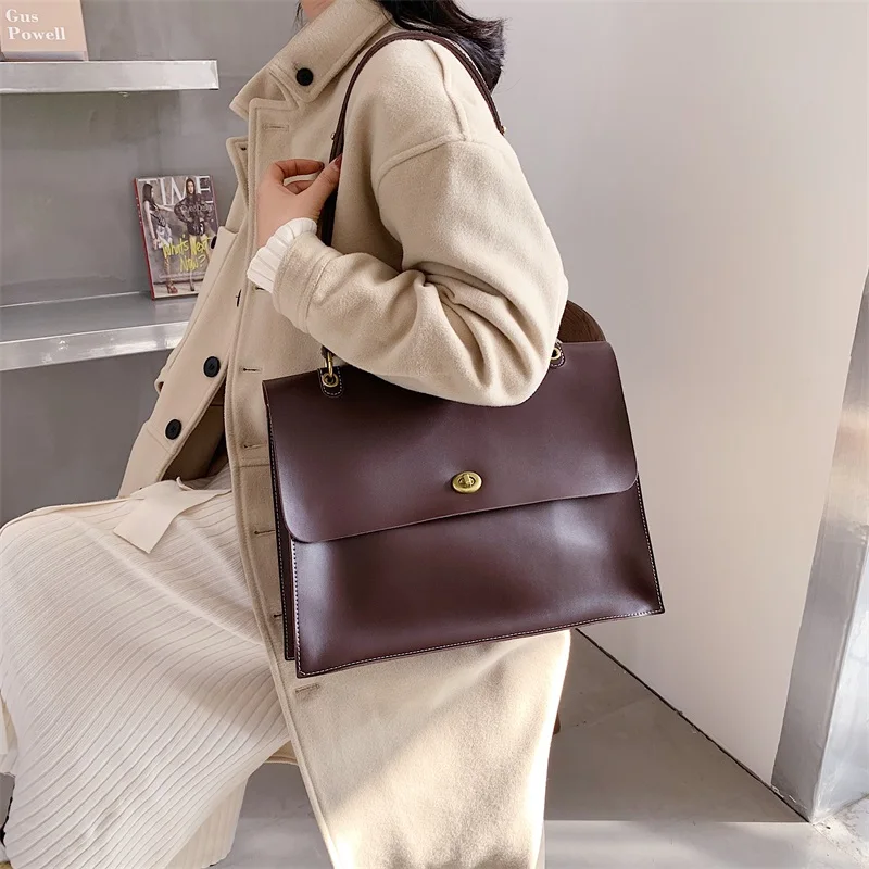 Large Capacity Women's Shoulder Bags Korean Fashion All-match Messenger Bag 2022 Autumn New Simple Soft PU Leather Tote Bag
Large Capacity Women's Shoulder Bags Korean Fashion All-match Messenger Bag 2022 Autumn New Simple Soft PU Leather Tote Bag