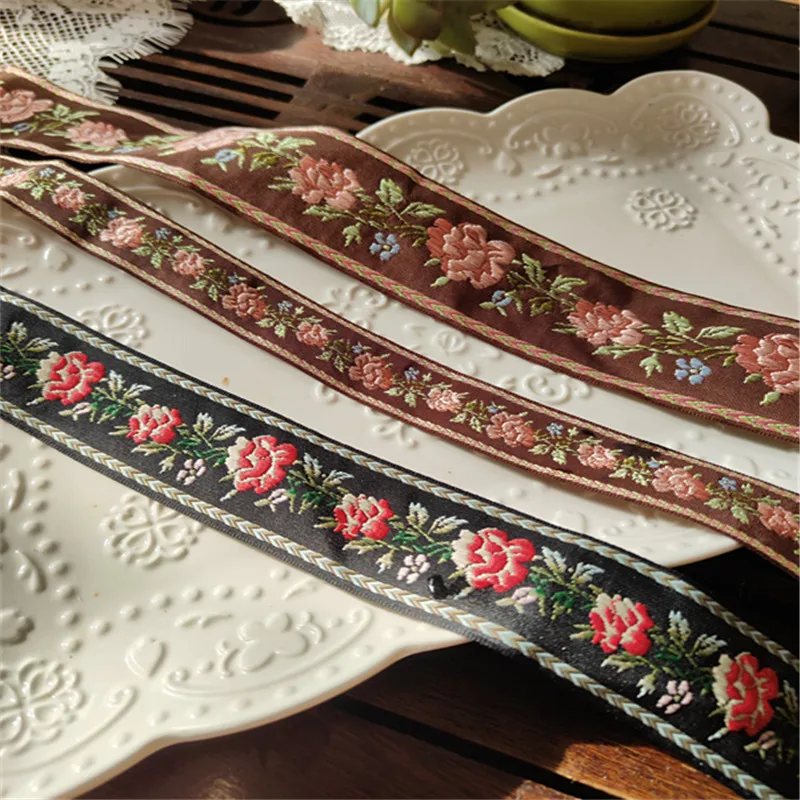 5Yards/Lot 2.2Cm Or 3.5Cm Or 4.8Cm Wide Brown Black Red Flower Jacquard Trim Woven Jacquard Ribbon Dress Garment Underwear
5Yards/Lot 2.2Cm Or 3.5Cm Or 4.8Cm Wide Brown Black Red Flower Jacquard Trim Woven Jacquard Ribbon Dress Garment Underwear