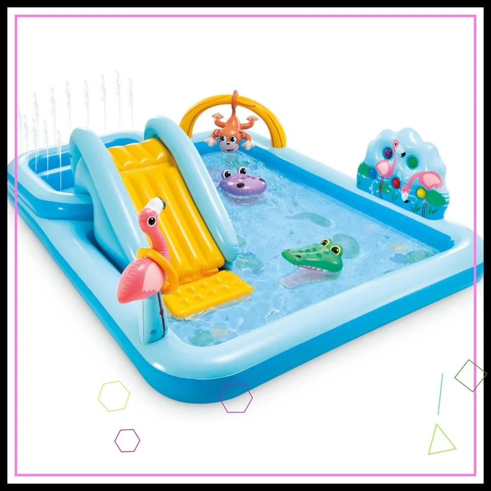 Inflatable Kids Water Slide Pool - 96x78x28in Outdoor Splash Pad with Spray for Toddlers, Backyard Fun
Inflatable Kids Water Slide Pool - 96x78x28in Outdoor Splash Pad with Spray for Toddlers, Backyard Fun