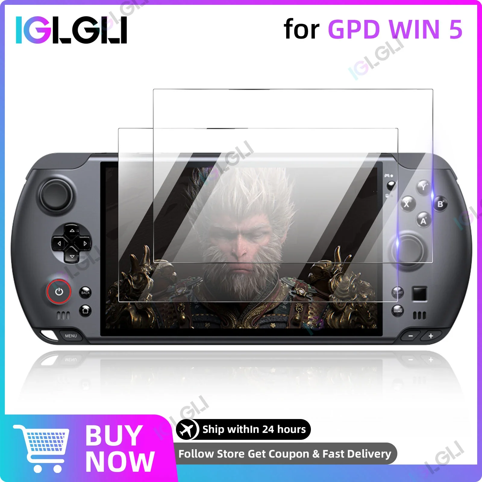 9H Tempered Glass for GPD WIN 5 Screen Protector, HD Clear Anti-Scratch Protective Film for GPD WIN5 Console Accessories
9H Tempered Glass for GPD WIN 5 Screen Protector, HD Clear Anti-Scratch Protective Film for GPD WIN5 Console Accessories