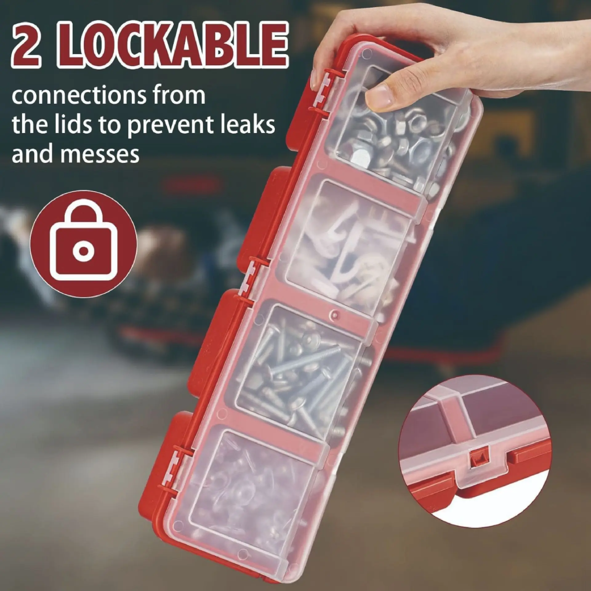 1 шт. коробка-органайзер с несколькими отделениями для винтов и мелких деталей - прочный пластиковый футляр для хранения оборудования и ювелирных изделий
1 шт. коробка-органайзер с несколькими отделениями для винтов и мелких деталей - прочный пластиковый футляр для хранения оборудования и ювелирных изделий