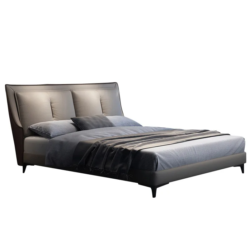 Modern Leather Bed With Lift Storage High Headboard Beds King Size Bedroom Furniture
Modern Leather Bed With Lift Storage High Headboard Beds King Size Bedroom Furniture
