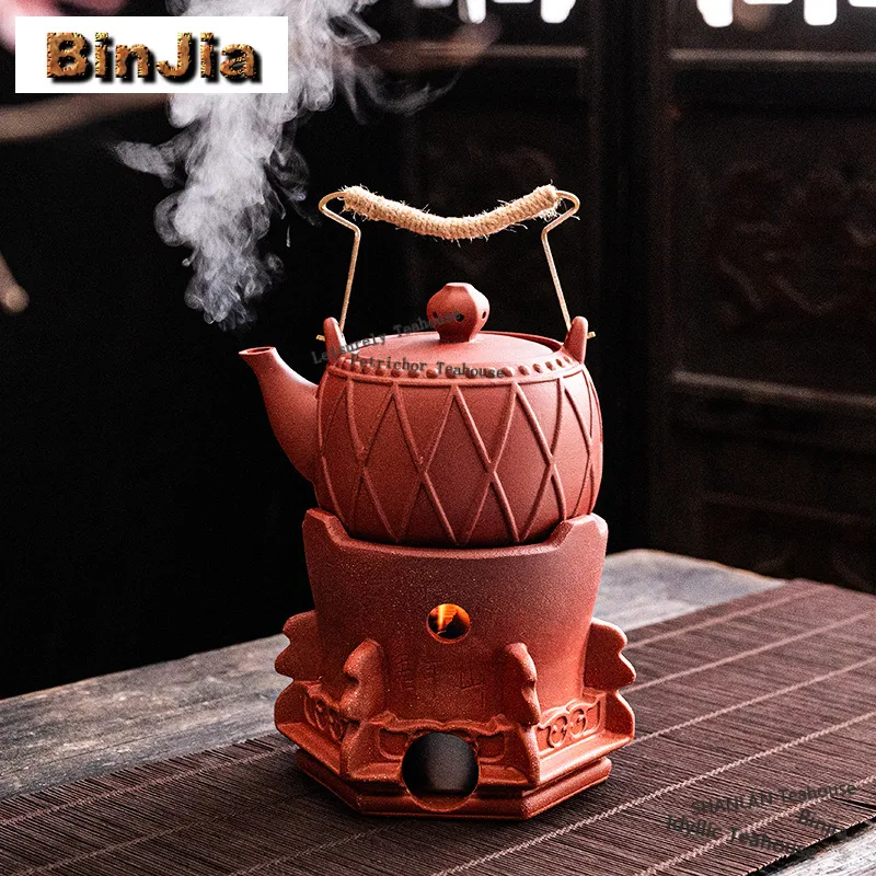 Zhu Mud Drum Shape Charcoal Stove Tea Warmer Holder Alcohol Burner Stove Kettle Stand Baked Milk Jar Carbon Furnace Cafes Craft
Zhu Mud Drum Shape Charcoal Stove Tea Warmer Holder Alcohol Burner Stove Kettle Stand Baked Milk Jar Carbon Furnace Cafes Craft