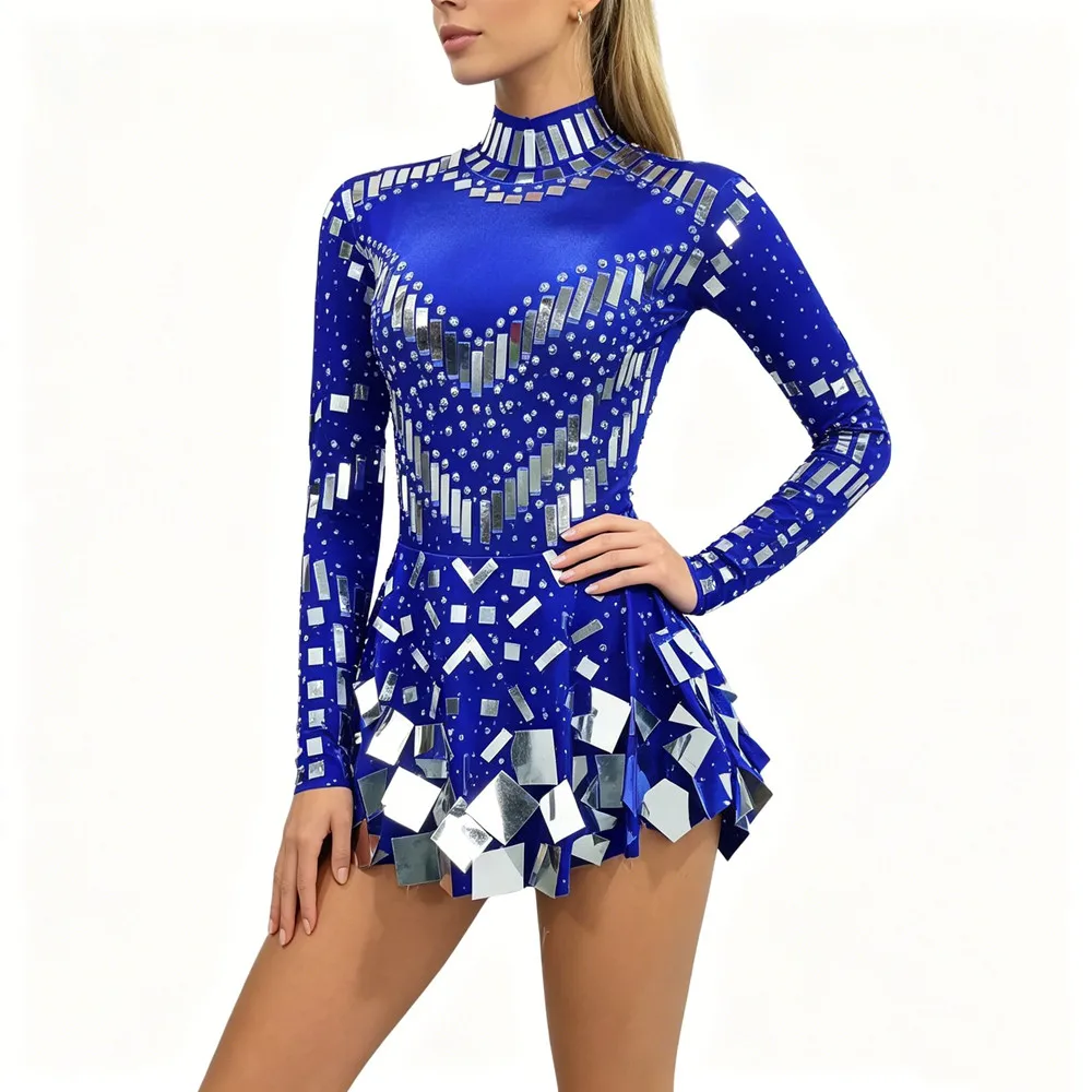 Party Sequins Short Dress Ballroom Dance Costume Black White Mirror Women Team Sexy Stage Wear Drag Queen Performance Clothes
Party Sequins Short Dress Ballroom Dance Costume Black White Mirror Women Team Sexy Stage Wear Drag Queen Performance Clothes