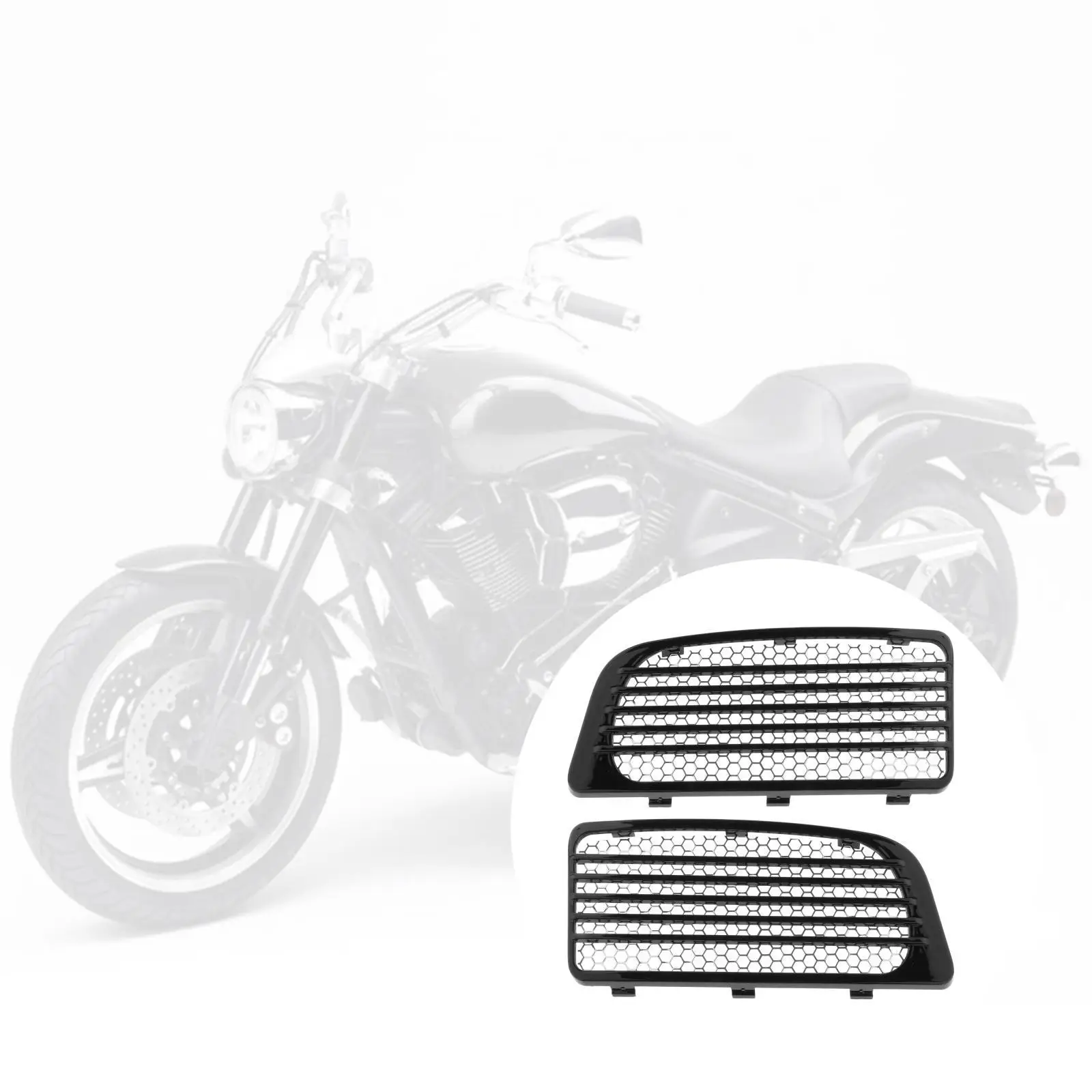 1Pair Motorcycle Radiator Grills w/ Metal Mesh for Touring Twin Cooled 14+ Motorbike Replacement Parts 
1Pair Motorcycle Radiator Grills w/ Metal Mesh for Touring Twin Cooled 14+ Motorbike Replacement Parts