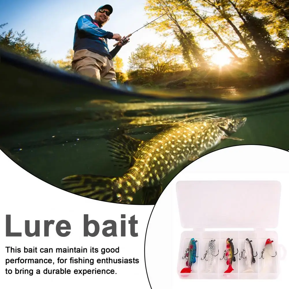 Realistic Fish Bait Realistic Colorful Soft Fishing Lure Set with Sharp Hook Ideal for Freshwater Trout Fishing 5pcs/set Single
Realistic Fish Bait Realistic Colorful Soft Fishing Lure Set with Sharp Hook Ideal for Freshwater Trout Fishing 5pcs/set Single