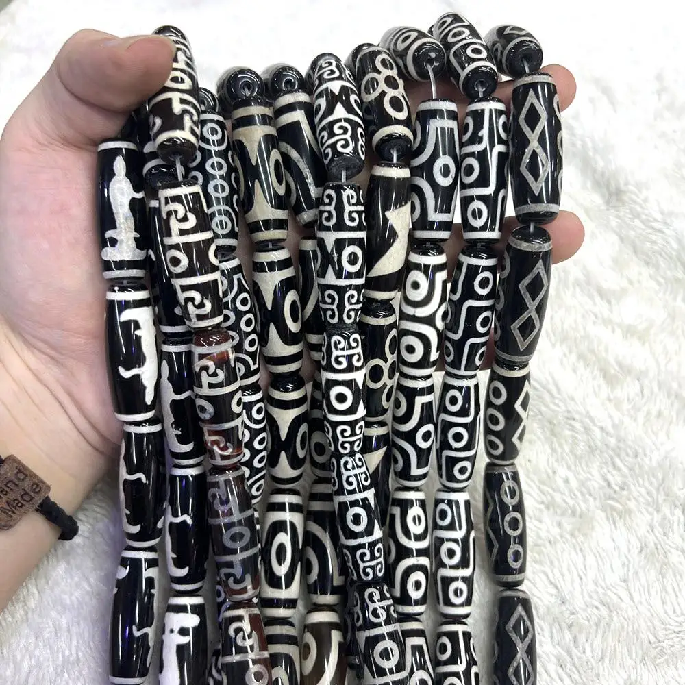 30mm Black Tibentan 68 Patterns Dzi Beads Ancient Stone Beads Antique Bead For DIY Jewelry Making Bracelet Accessories Jewelry
30mm Black Tibentan 68 Patterns Dzi Beads Ancient Stone Beads Antique Bead For DIY Jewelry Making Bracelet Accessories Jewelry