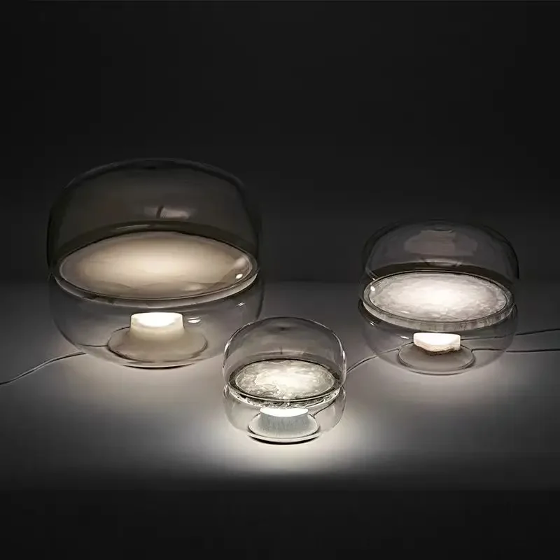 Nordic Lamps and Bedroom Home Decor Desk Lamps Minimalist Glass Light Luxury Designer Cloudstone Bedside Reading Lamp LED
Nordic Lamps and Bedroom Home Decor Desk Lamps Minimalist Glass Light Luxury Designer Cloudstone Bedside Reading Lamp LED
