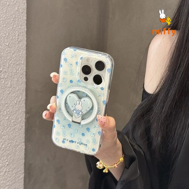 Kawaii Miffy Phone Shell Suitable for Iphone 16 15 14 13 Floral Print Anti Drop Phone Case Love Bunny Magnetic Stand Girl Gifts
Kawaii Miffy Phone Shell Suitable for Iphone 16 15 14 13 Floral Print Anti Drop Phone Case Love Bunny Magnetic Stand Girl Gifts