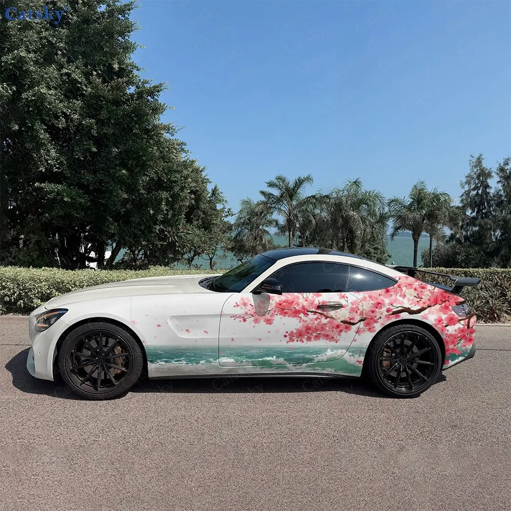 2pcs Pink Cherry Blossom Wave, Durable, Fade-resistant, Enhance Vehicle Aesthetics With Bold Artistic Design Car Vinyl Wraps
2pcs Pink Cherry Blossom Wave, Durable, Fade-resistant, Enhance Vehicle Aesthetics With Bold Artistic Design Car Vinyl Wraps