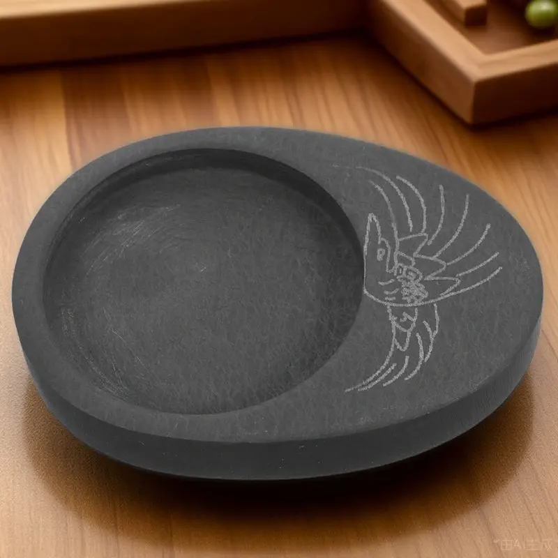 Round Chinese Calligraphy Inkslab Made of Natural Stone for Beginners Students Artists Collectors Desk Decoration Gift
Round Chinese Calligraphy Inkslab Made of Natural Stone for Beginners Students Artists Collectors Desk Decoration Gift