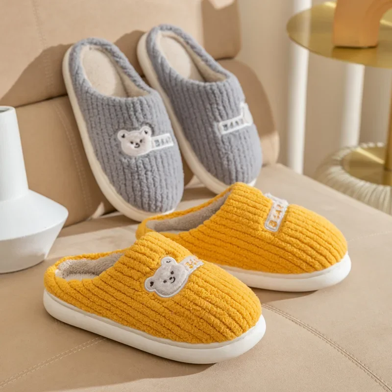 2024 Winter New Hot Selling Cotton Slippers Indoor Home Anti slip Couple Slippers Solid Color Plush Bear Slippers
2024 Winter New Hot Selling Cotton Slippers Indoor Home Anti slip Couple Slippers Solid Color Plush Bear Slippers