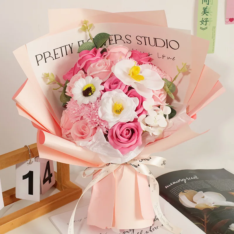 Valentine's Day Bouquet for Girlfriend Rose Soap Bouquet Mothers Day Gift Simulated Bouquet Creative Gift Artificial Flowers
Valentine's Day Bouquet for Girlfriend Rose Soap Bouquet Mothers Day Gift Simulated Bouquet Creative Gift Artificial Flowers