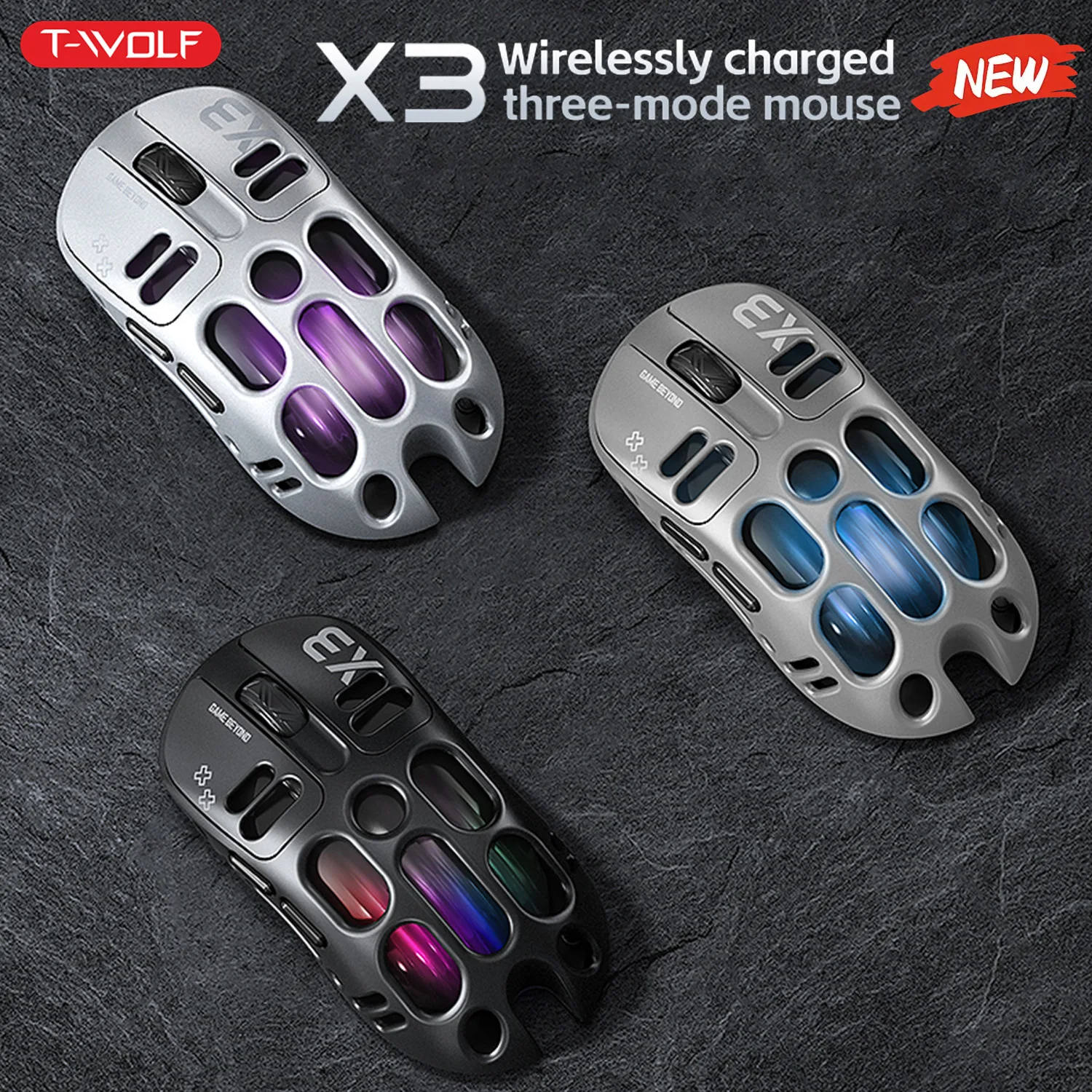 Esports Wireless Gaming Mouse PAW3311 Sensor 1000Hz Return Rate Lightweight Hollow RGB Backlight Design Born For Gaming
Esports Wireless Gaming Mouse PAW3311 Sensor 1000Hz Return Rate Lightweight Hollow RGB Backlight Design Born For Gaming