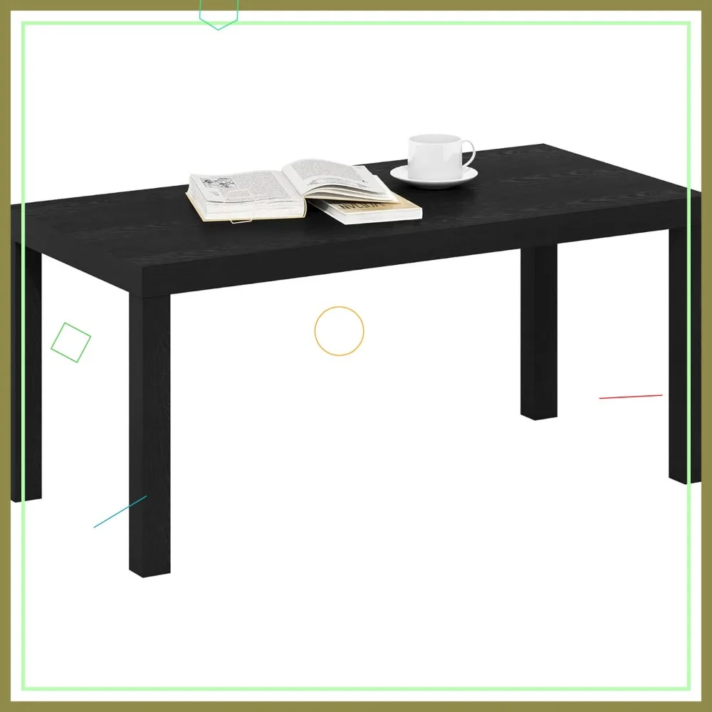 Современный прямоугольный журнальный столик со столешницей толщиной 1,8 дюйма, прочный приставной столик для гостиной и домашнего офиса черного цвета
Современный прямоугольный журнальный столик со столешницей толщиной 1,8 дюйма, прочный приставной столик для гостиной и домашнего офиса черного цвета