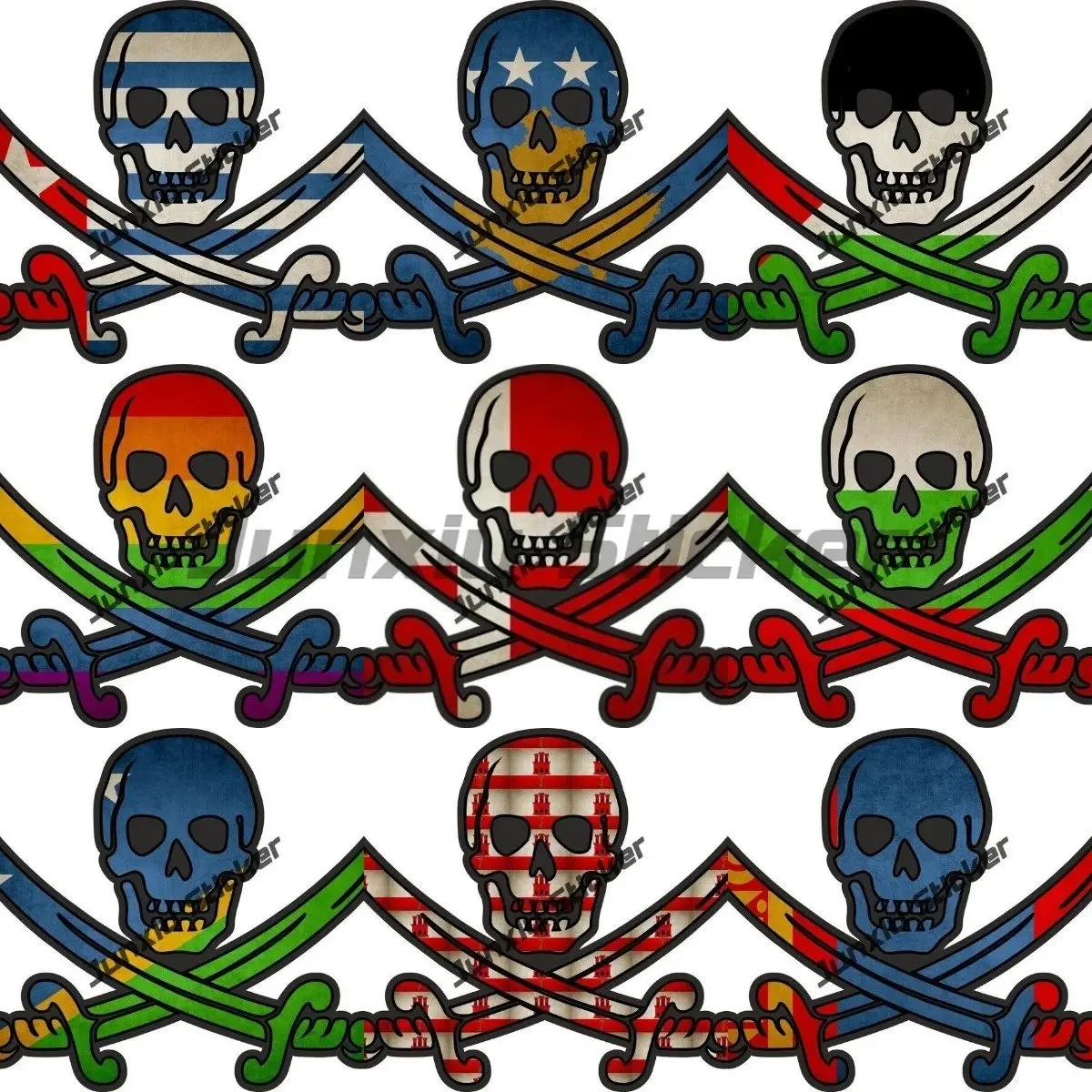 Pirate Jack Rackham Decals Reflective Stickers for Flag Pirate Sticker Decals Motorcycle Stickers Funny Decorations for Pictures
Pirate Jack Rackham Decals Reflective Stickers for Flag Pirate Sticker Decals Motorcycle Stickers Funny Decorations for Pictures