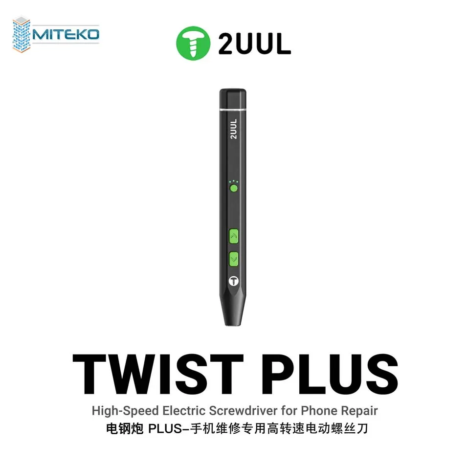 2UUL Twist Plus Electric Screwdriver 400 RPM with 4 Screwdriver Bits Light Function for Mobile Phone Repair Screw Removal Tool
2UUL Twist Plus Electric Screwdriver 400 RPM with 4 Screwdriver Bits Light Function for Mobile Phone Repair Screw Removal Tool
